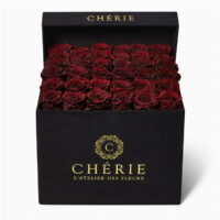 black preserved flowers packaging box - Image 2