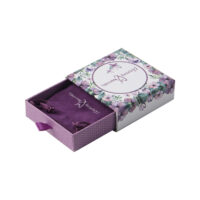 Jewelry paper box with velvet bag