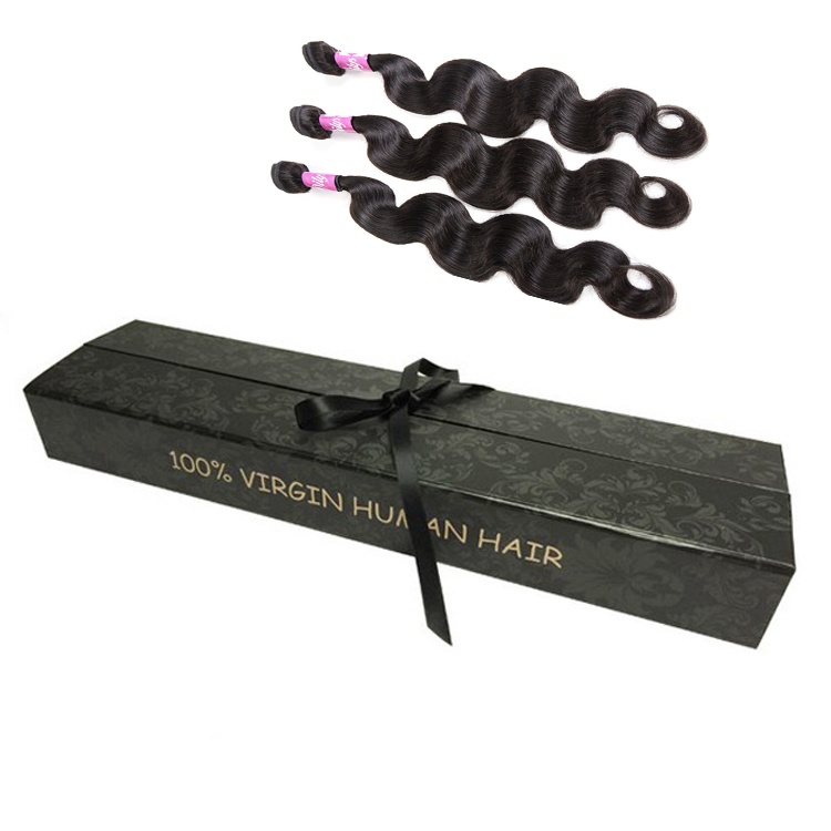 Hair extension box packaging with PVC window - Chenxin Packaging